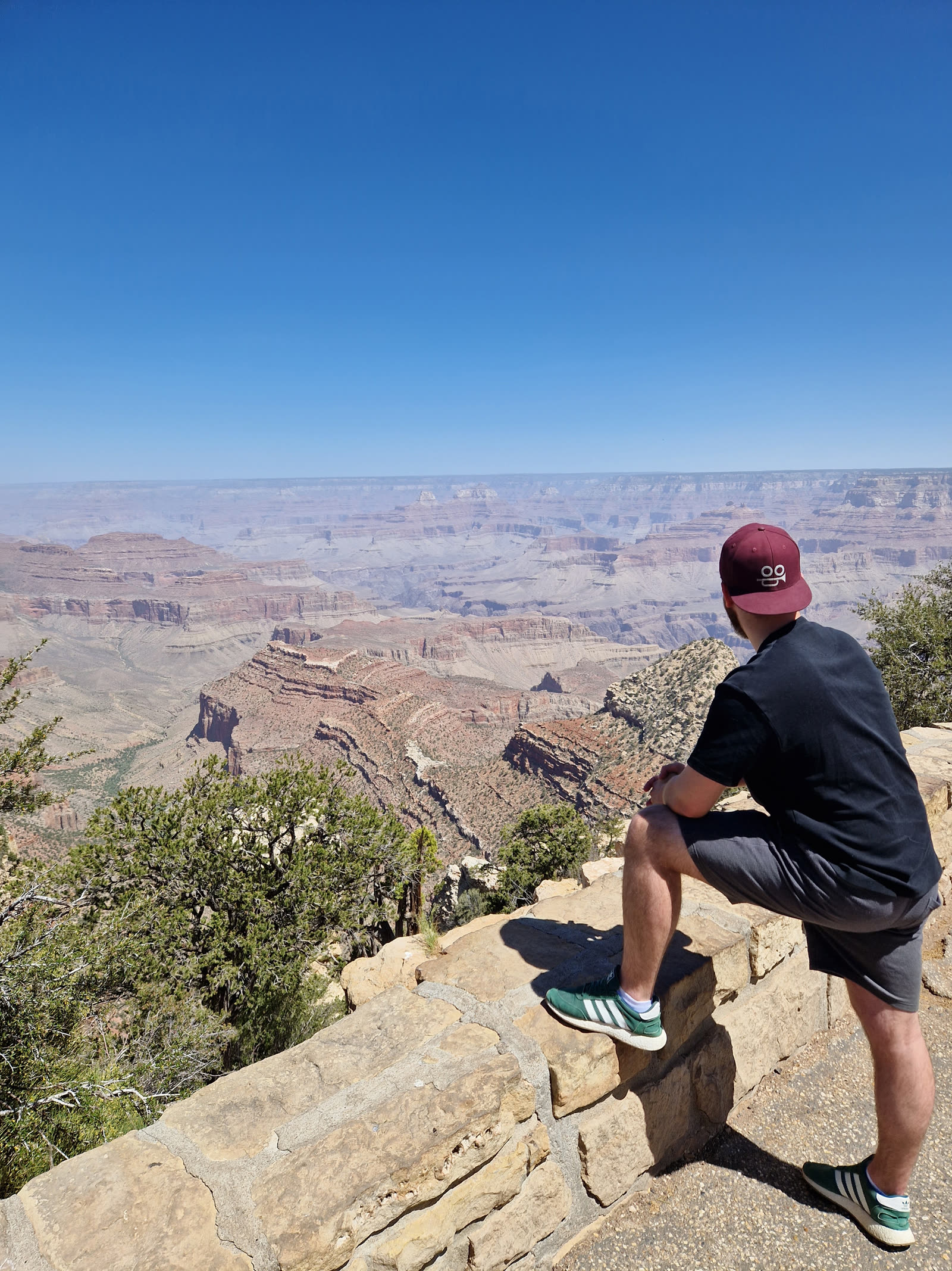 Christian Grollmann am Grand Canyon